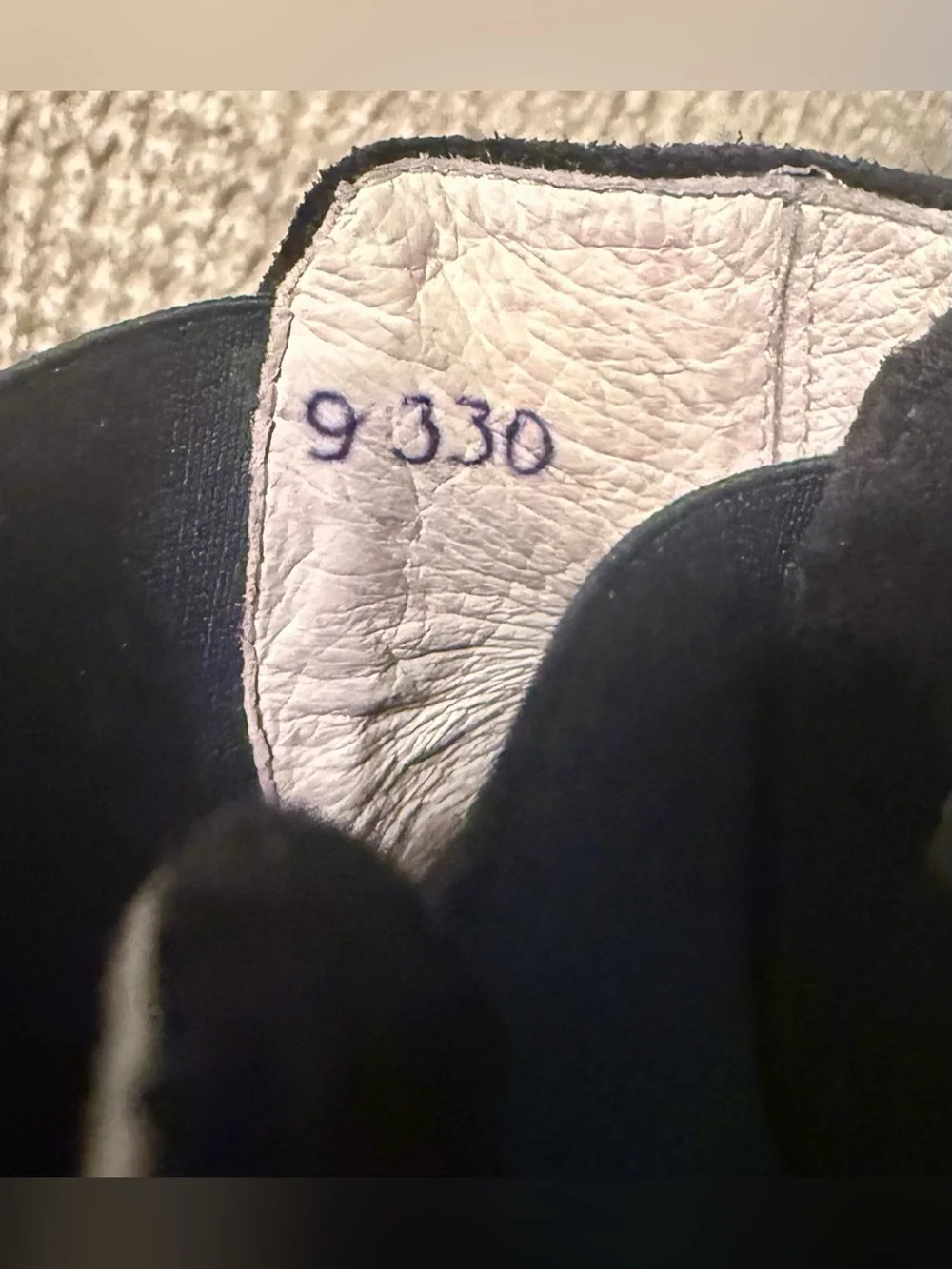 Del Toro Men’s Navy Suede Chelsea Sneaker Size 9 Made in Italy Margom